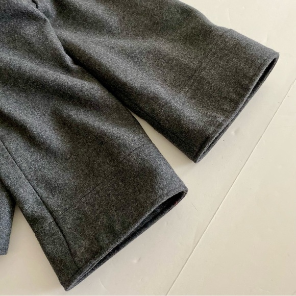 Antonio Melani Gray Wool Blend Jacket Sz 2 Moto Full Zip Classic Business Casual - Picture 13 of 16